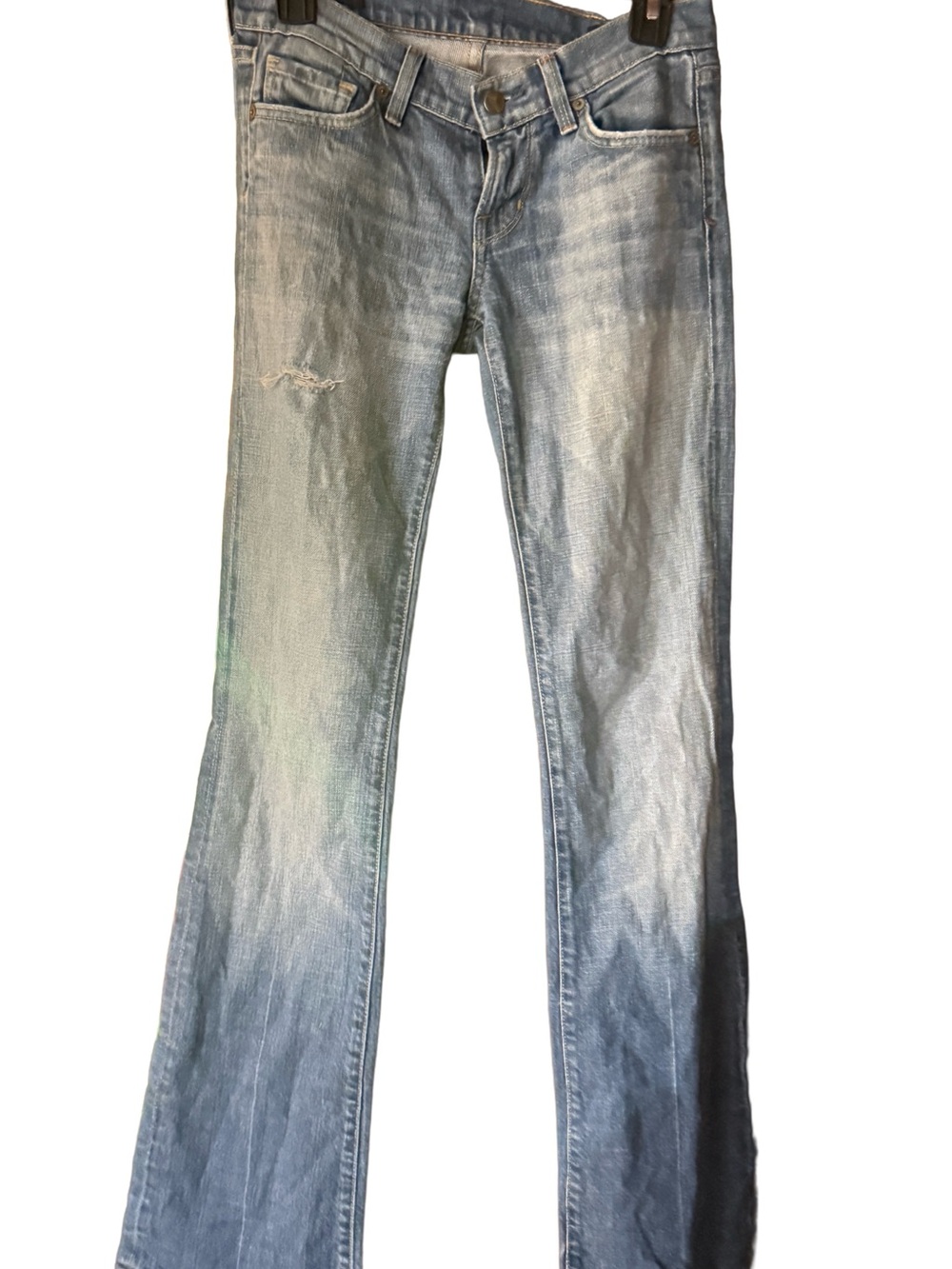 Citizens Of Humanity Faded Light Blue Flare Jeans